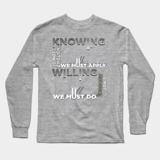 Quotes educational quotation Long Sleeve T-Shirt